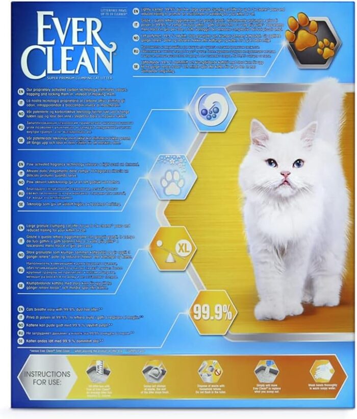 Ever Clean Clumping Cat Litter, Scented Cat Litter, Litterfree Paws, Long-lasting Freshness, Dust-Free Formula, 10 l (Pack of 1) 2